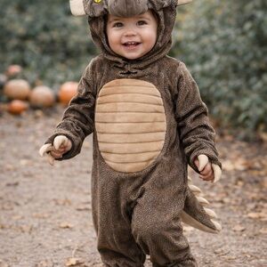 Spirit Halloween Toddler Dinosaur Costume – Triceratops – Size 2T. Inches sound
